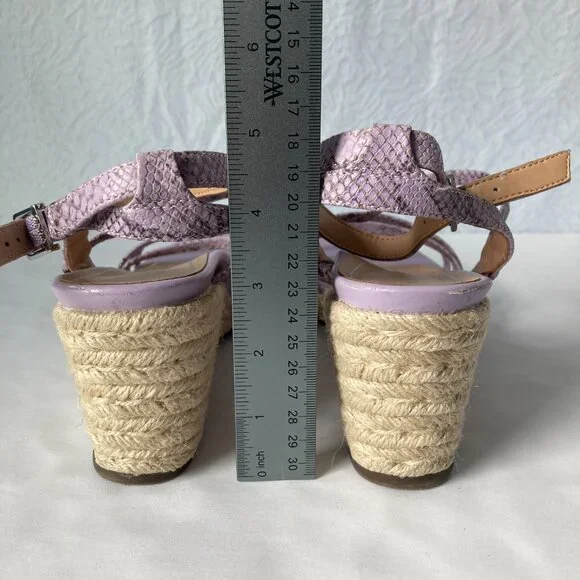 Vionic Pastel Lilac Ayda Espadrille Wedge Sandal Size 9M - Picture 2 of 9